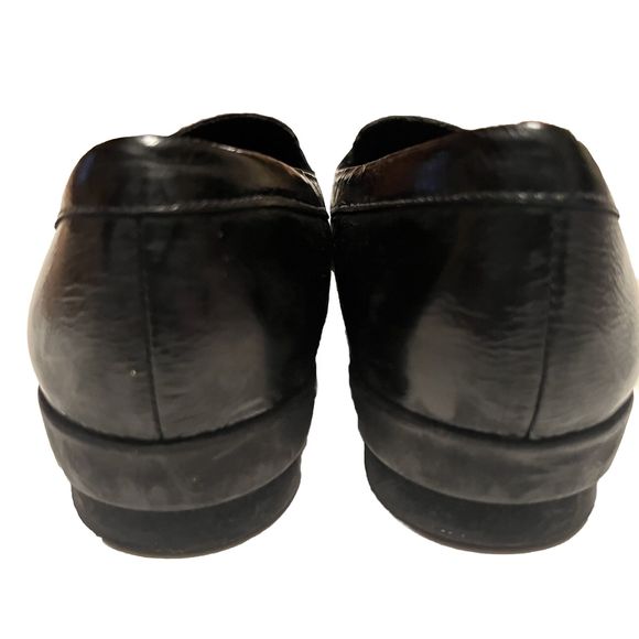 MUNRO American Brook M250088 Black Loafers Brown Snake Patent Leather Sz 7 W - Picture 5 of 11